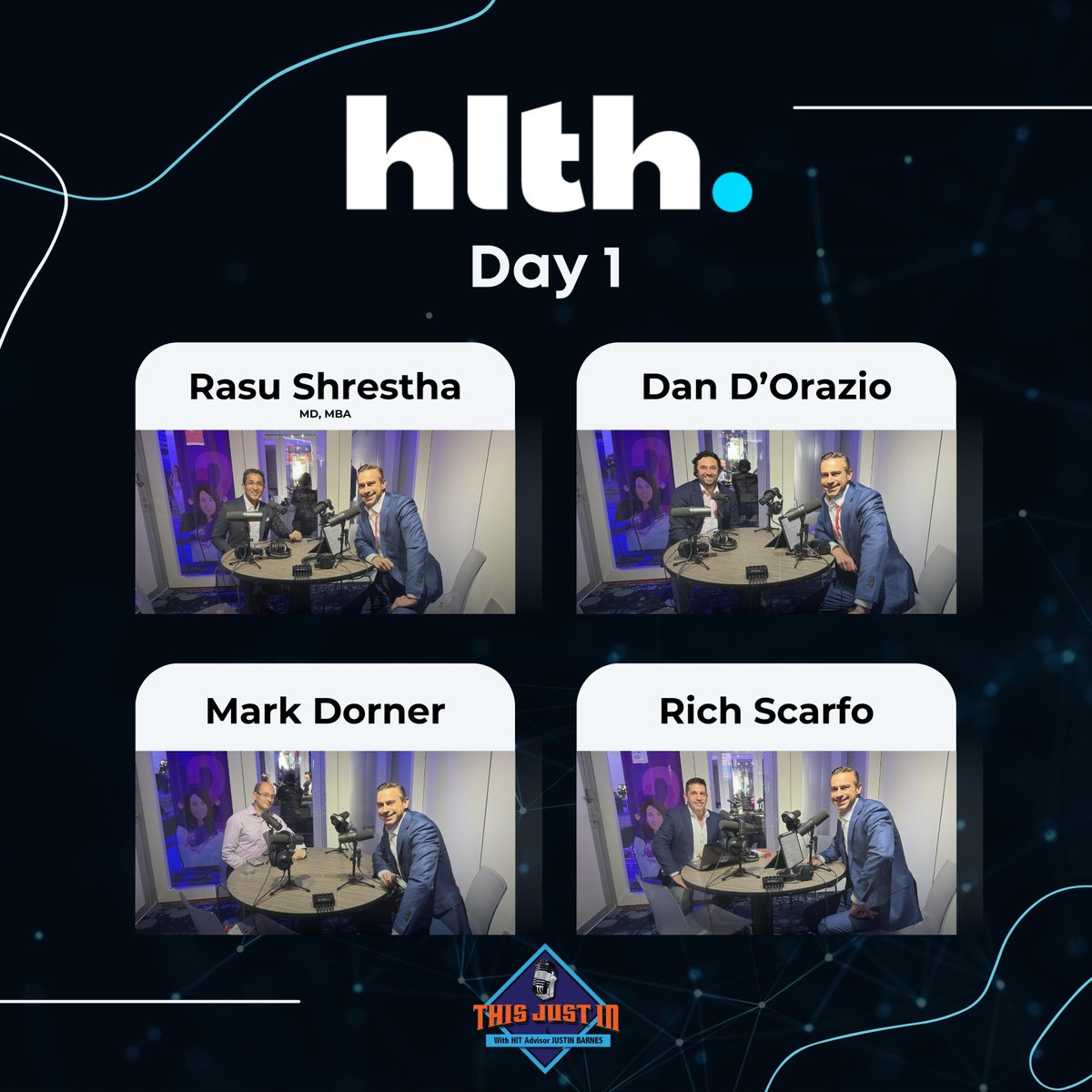 Such a great series of discussions yesterday at #HLTH2023 with these leaders! #ThisJustInRadio and <a href="/HCNowRadio/">HealthcareNOWradio</a> will broadcast the interviews starting next week. We'll create #October as #DigitalHealth &amp; #HealthIT thought #leadership month! :)

Thanks again to my special guests