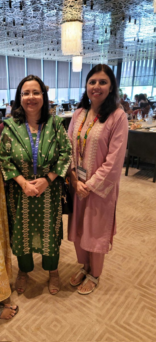 Pleasure and honor to meet Dr <a href="/AnitaZaidi/">Anita Zaidi</a> at Grand Challenges meeting at Senegal Dakar.
Always inspiring and kind.

 <a href="/gatesfoundation/">Gates Foundation</a> #GCAM2023