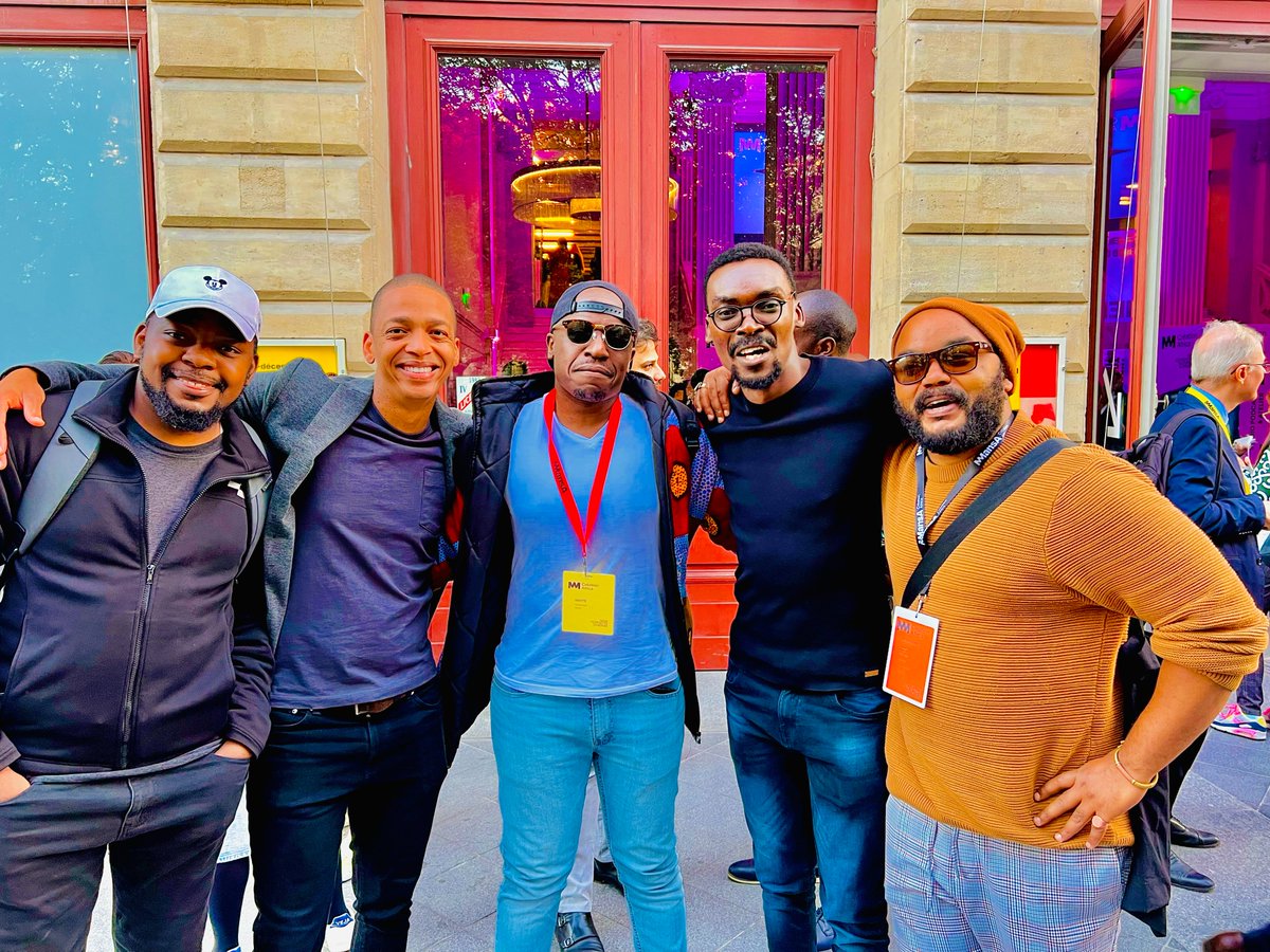 PiousNyenyewa55's tweet photo. Wow, what a time in Paris! π«π· Got to film all 10 Disney Kizazi Moto Films at #CreationAfrica and even caught a moment with President Macron. Big thanks to the French embassy crew, and Shamik from Disney. Here's to more African creativity lighting up the world! π #ALULAAnimation https://t.co/iR1hZAws0Q