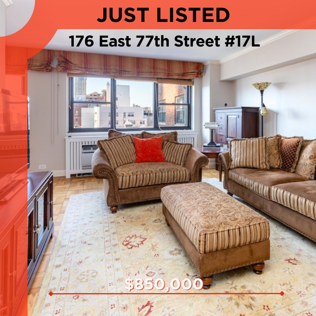 ClaymanBray's tweet photo. In the gorgeous Lenox Manor, this 1 Bed 1 Bath charming apartment is now available: 176 East 77th Street 17L, listed at $850,000!
Interested? Check out the Listing Page:  https://t.co/yZuT3S1d5B https://t.co/FHRZg8nB1u