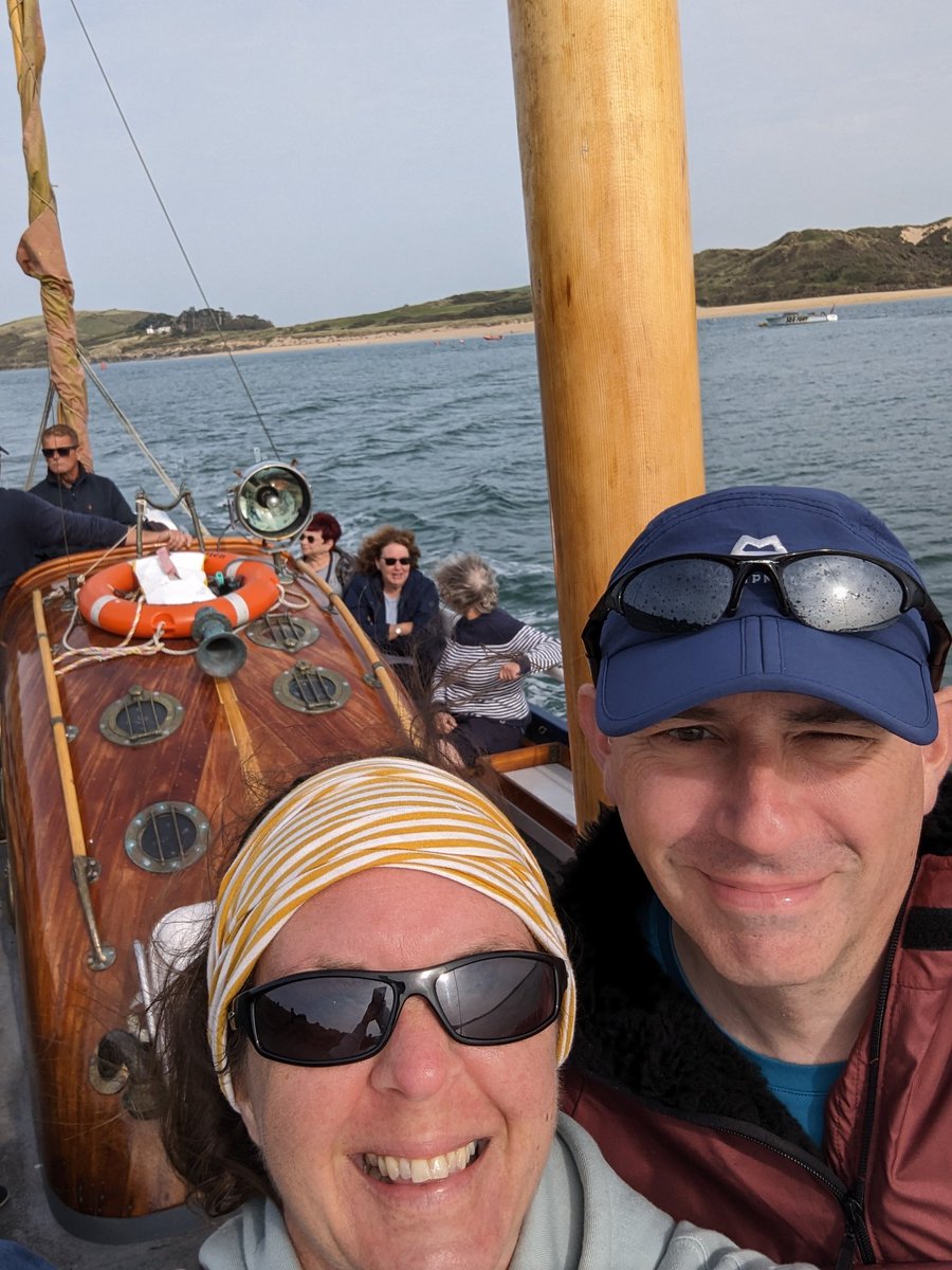 samfaith's tweet image. Today we went on the former RNLB Anne Allen for a trip to the islands around Pentire Head and the Rumps. 

It somehow feels all the more special knowing this is on our doorstep and we wouldn't normally get the chance to do it. 

#minimoon #honeymoon #lovekernow
