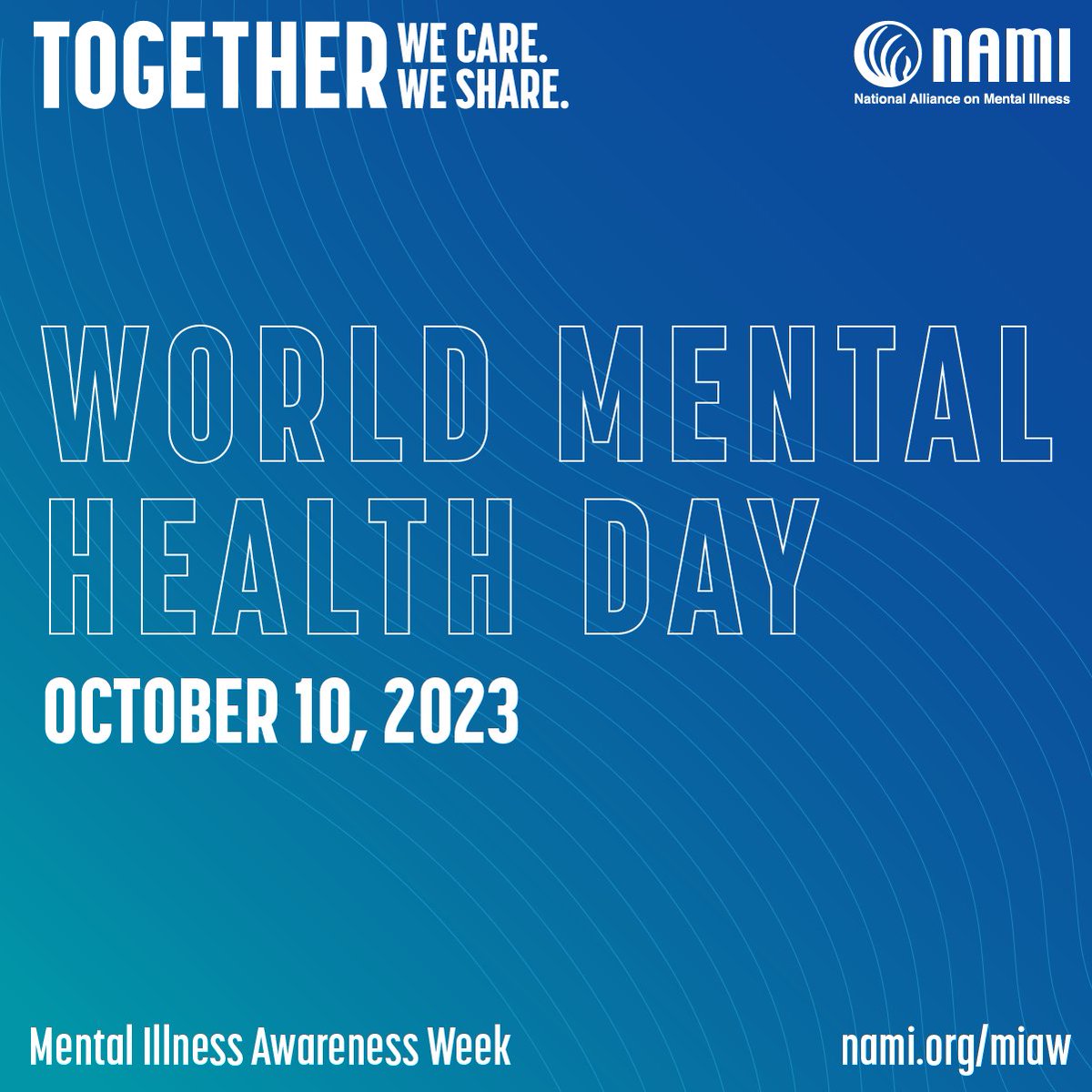 On #WorldMentalHealthDay, we would like to remind everyone that NAMI Mass believes a person's mental health is synonymous with a person’s overall health. Let's talk openly about mental health to create a world where everyone feels heard and valued.