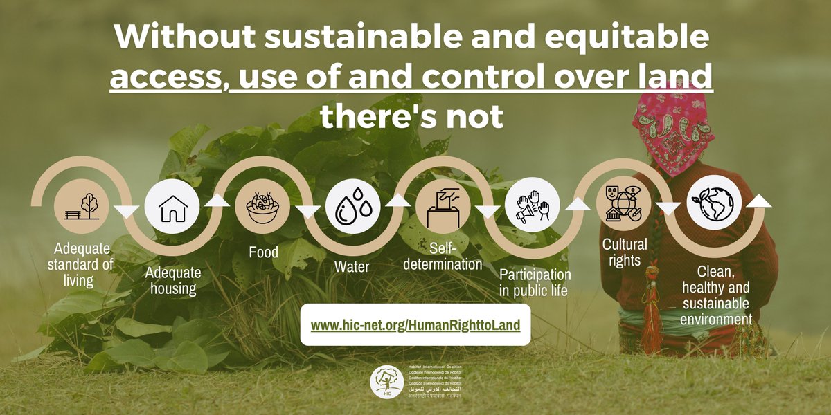 habitat_intl's tweet photo. Land is not a commodity, but an essential element for realizing many human rights.

Let’s recognise, protect and fulfill the human right to land for inclusive, sustainable and fair economies!

https://t.co/tPHMdiCvAe

#UrbanOctober #HumanRightToLand
#LandIsAHumanRight https://t.co/gcRshp16in