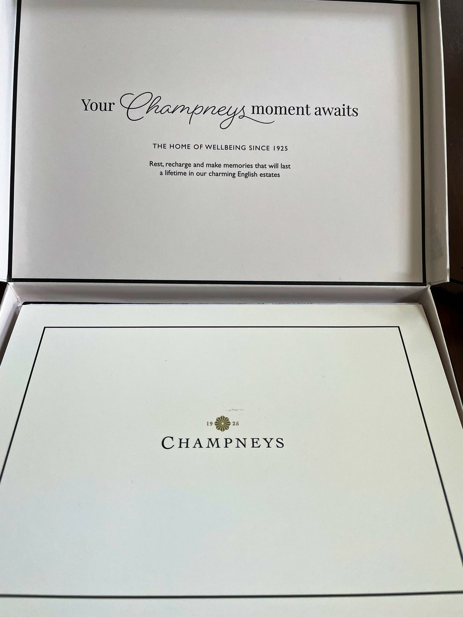 Fabulous present 🤍 @champneys @ChampneysSpa