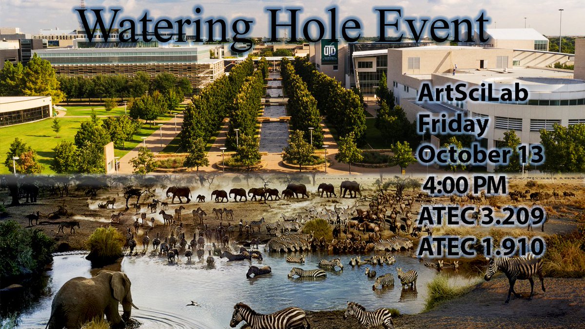 Mark your calendars! 📅 Oct 13 
4 PM: Unveil Haoyi’s painting in Dean’s Suite.
4:30 PM: Tour Andrew Scott’s 3D Studio. 
5 PM: Marco Nardelli’s talk. 
📍 Edith O'Donnell A&amp;T Building, UT Dallas (ArtSciLab 3.209 &amp; ATEC 1.910). 

Join us for a blend of art &amp; tech! 🎨🔧
#UTDallas