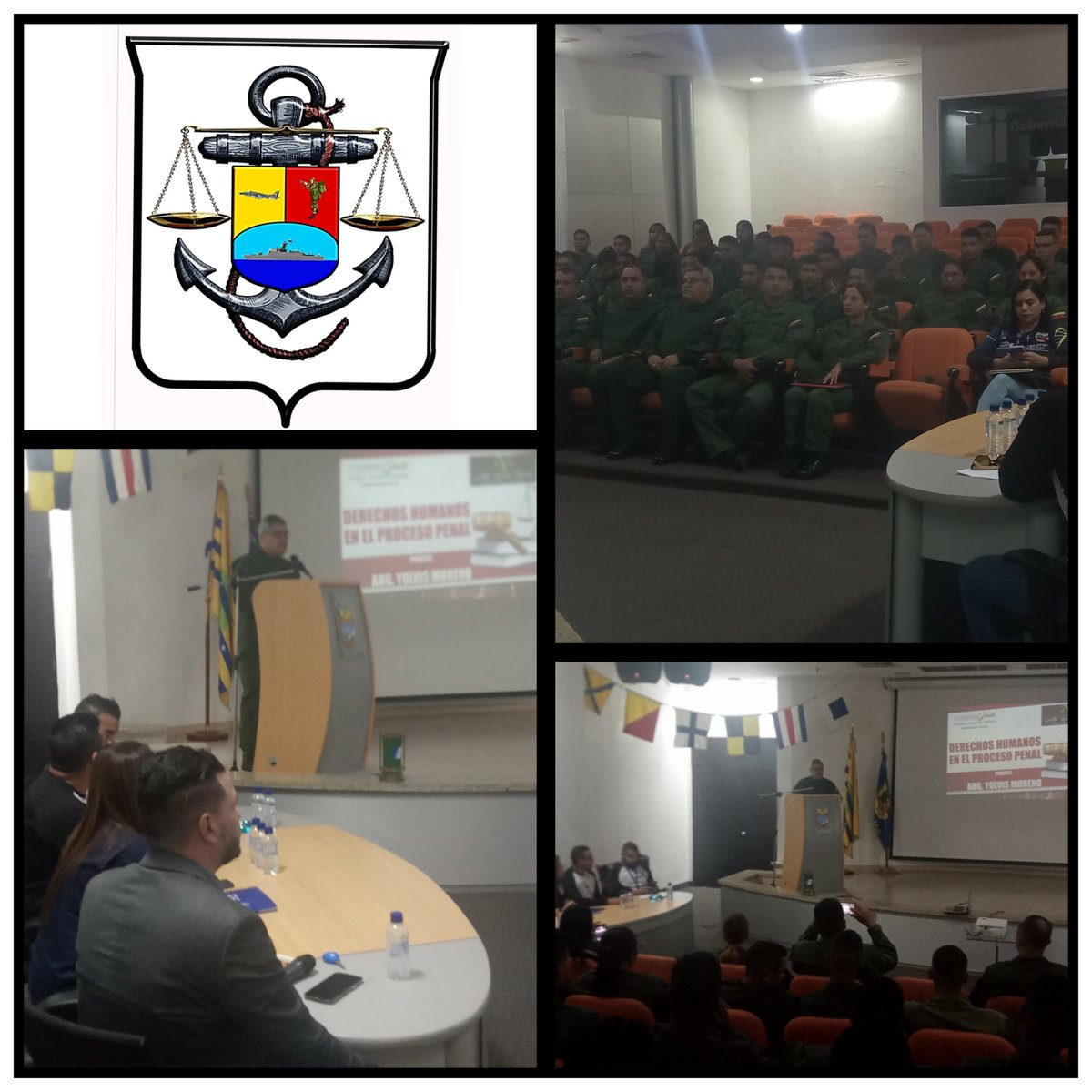 El pasado 04OCT23 se dio inicio al ciclo de Conferencias sobre Derechos Humanos y Violencia de Genero, en el Estado Bolivar, contando con la presencia del Subinspector y como ponentes Onaivv y Defensoria del Pueblo. <a href="/ArmadaFANBVzla/">Cuenta Oficial de la Armada Bolivariana</a> <a href="/rgarciazambrano/">ramon garcia</a>