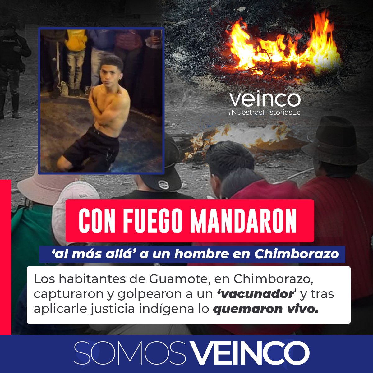 VeincoEC's tweet photo. Un presunto extorsionador fue atrapado por moradores de #Guamote en la provincia de #Chimborazo cuando estaba en un vehículo robado y esperaba a los dueños para cobrar el rescate. Al sospechoso se le aplicó el castigo indígena.
#Vacunador #Guayaquil #Quito https://t.co/lW84sDctjQ