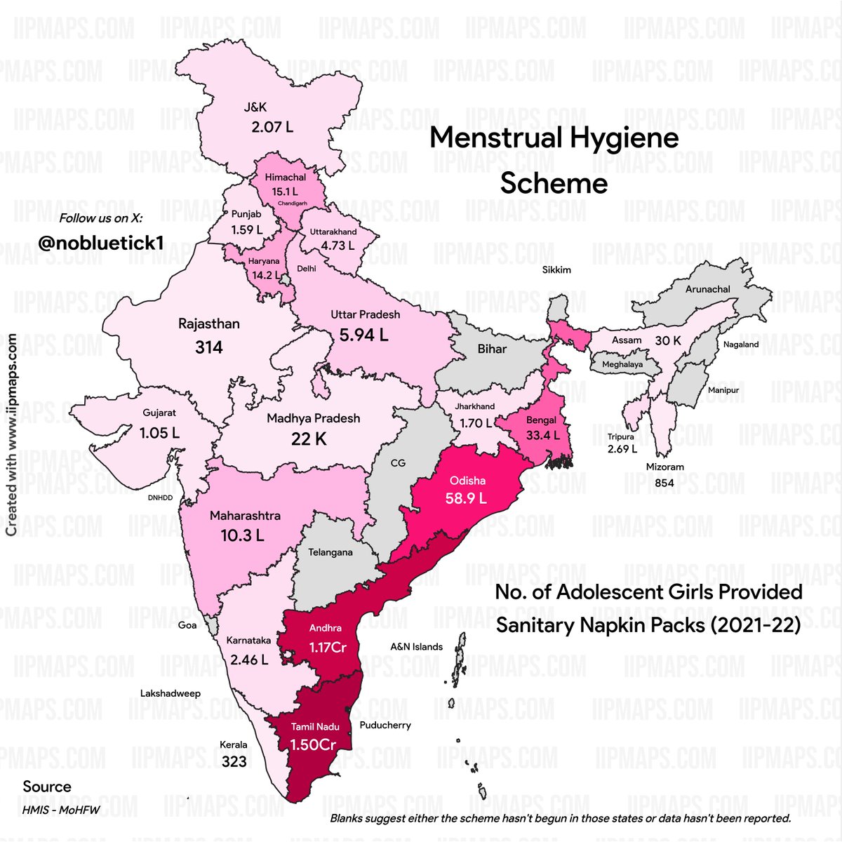 Menstrual Hygiene Scheme

A centrally sponsored scheme that provides sanitary napkins to adolescent girls (age group of 10-19 years).

States with best MHS implementation:
🔸 Tamil Nadu
🔸 Andhra Pradesh

#India #MenstrualHygiene #GirlsHealth #MHS