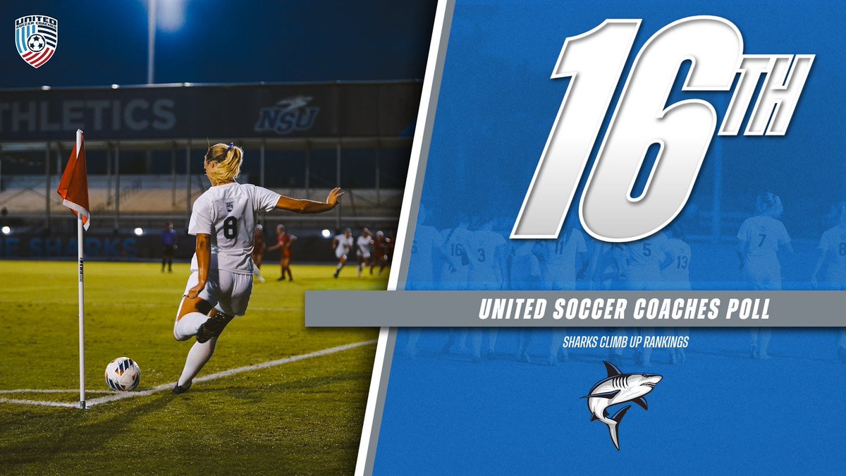 Sharks Ranked 16th in Latest Coaches Poll

🔗 nsusharks.com/news/2023/10/1…

#HungryForMore