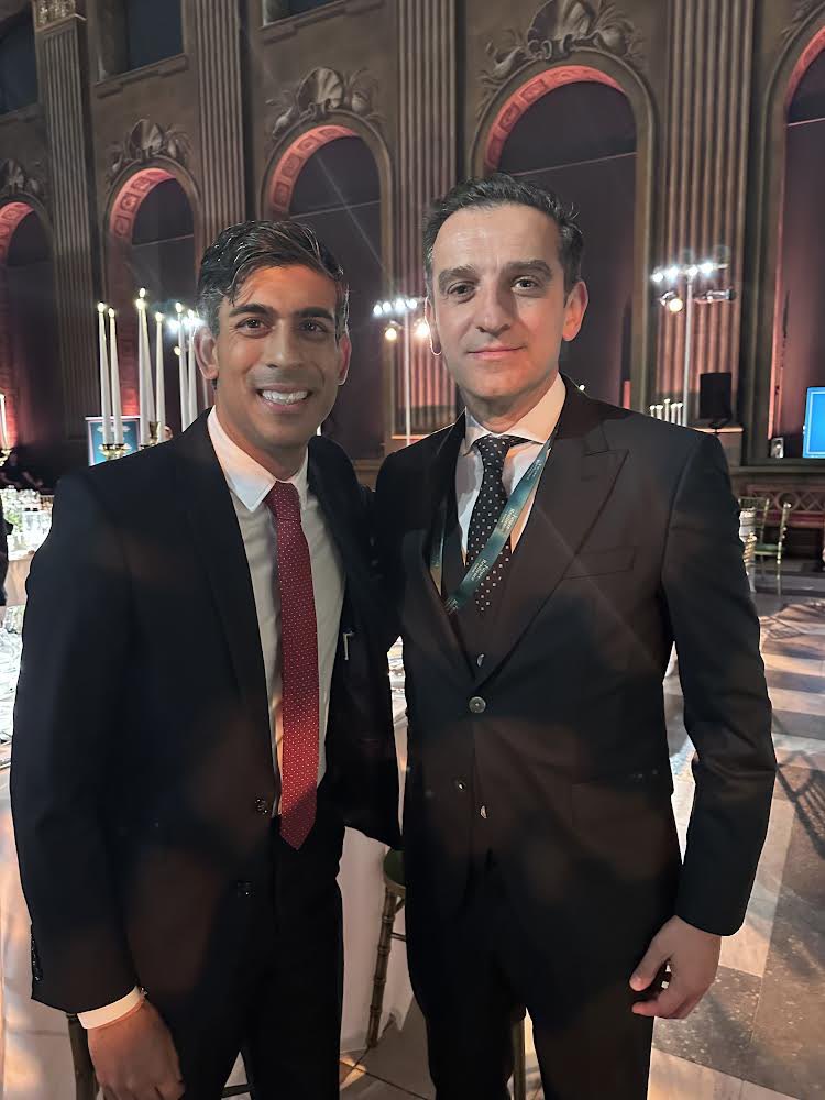 It was an honor to speak at the #FutureResilienceForum in a keynote address on innovation, and also to meet British PM, <a href="/RishiSunak/">Rishi Sunak</a>. <a href="/FutureResForum/">Future Resilience</a>