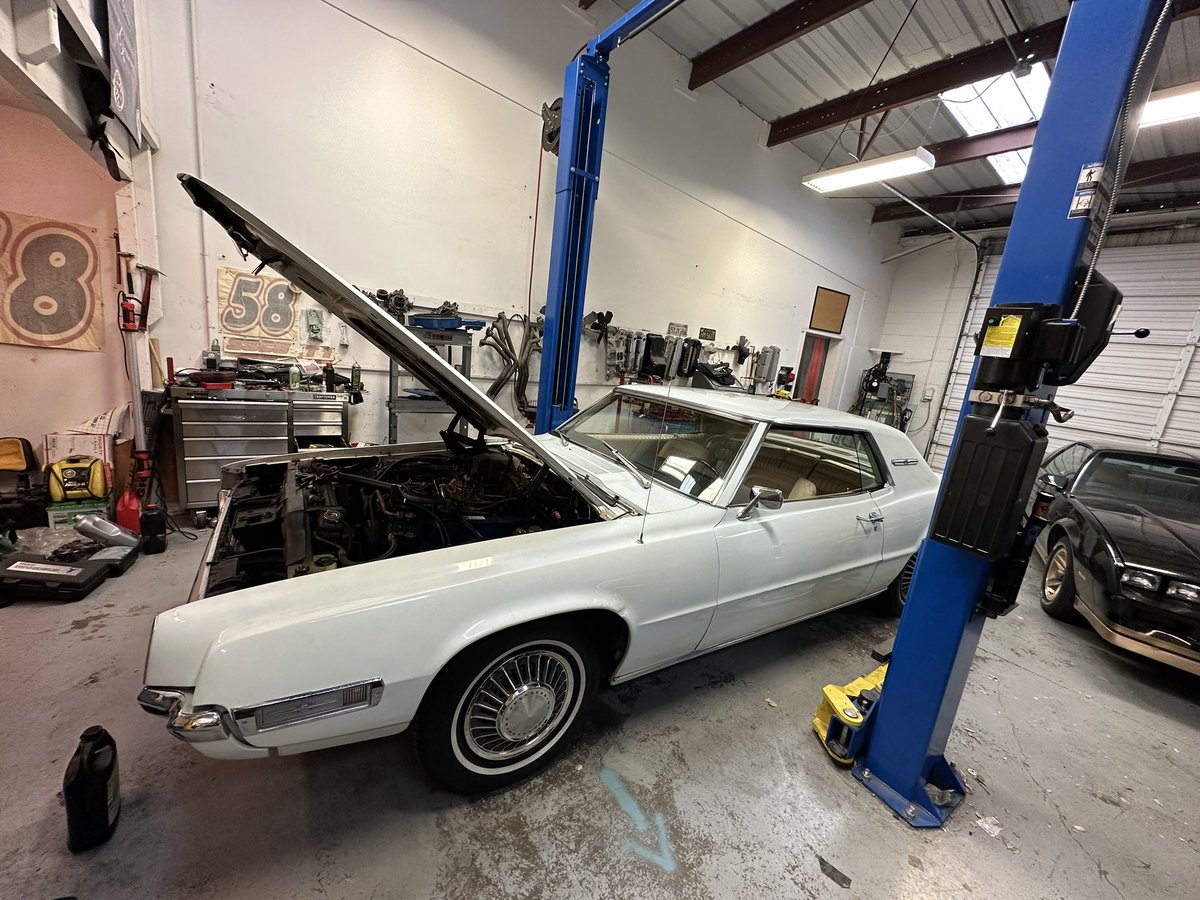 Had the #Deforestkelley T-Bird in the shop for some much needed work.