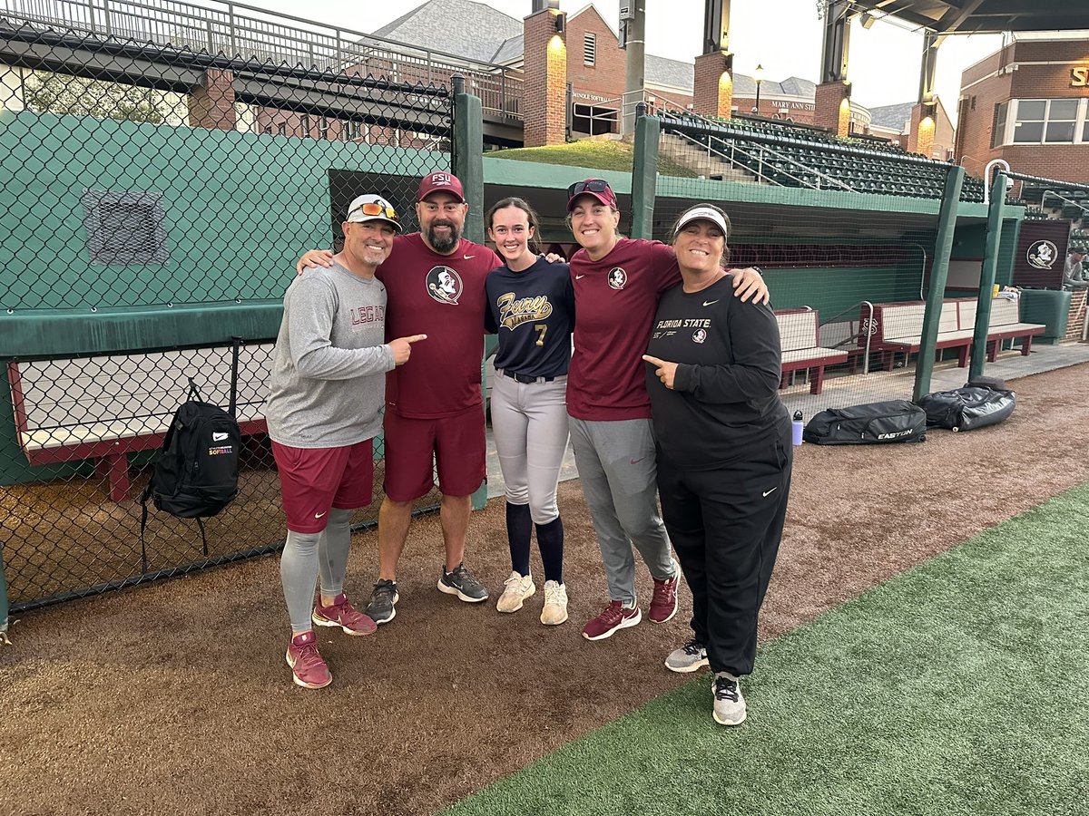 Average instruction, mediocre coaching. Just kidding, love you guys. You’ve helped make me who I am. @TCam_FSUSB @FSU_CoachWilson @KaleighRafter @Coach_Alameda