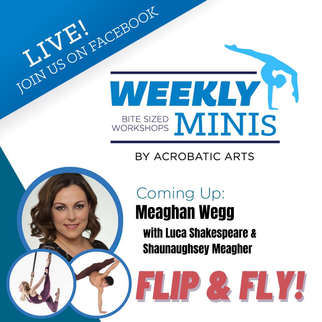 🌟 Flip your world upside down and dance in the air with our new Weekly Mini episode! 🤸‍♀️💃

Check out some front &amp; back walkover progressions that will have you "switching" things up! 🔄

Wed, Oct 11, 2023, at 11 AM EDT / 4 PM BST. 📆✨ Live, Acrobatic Arts on FB!
