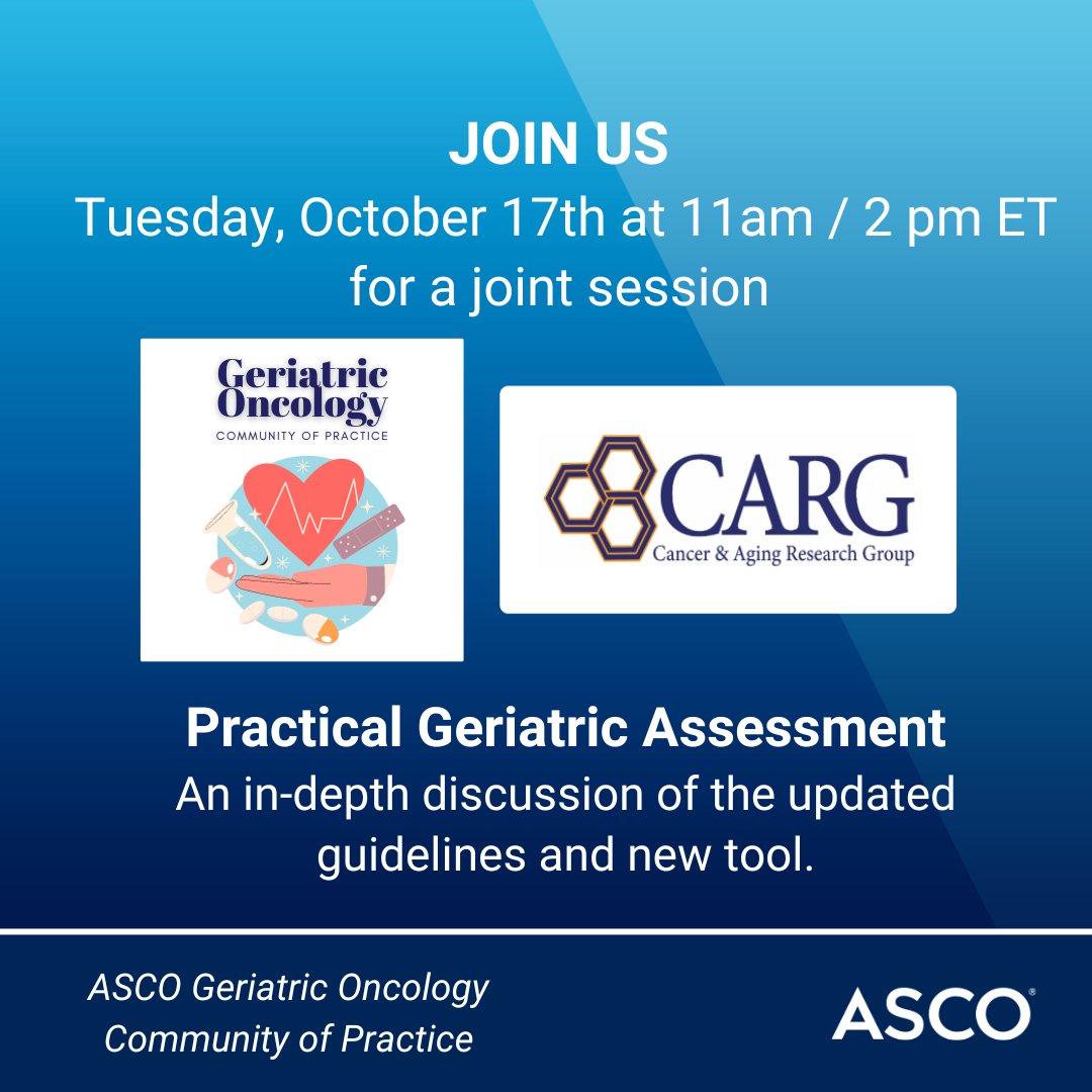 ASCO GeriOncCoP tweet media