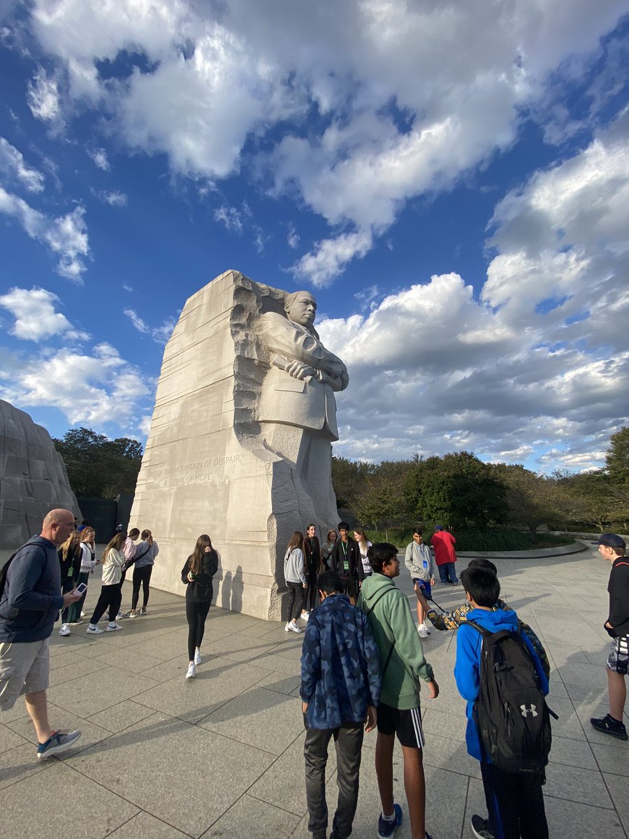 Made it to D.C. and starting with the MLK Jr. Memorial!