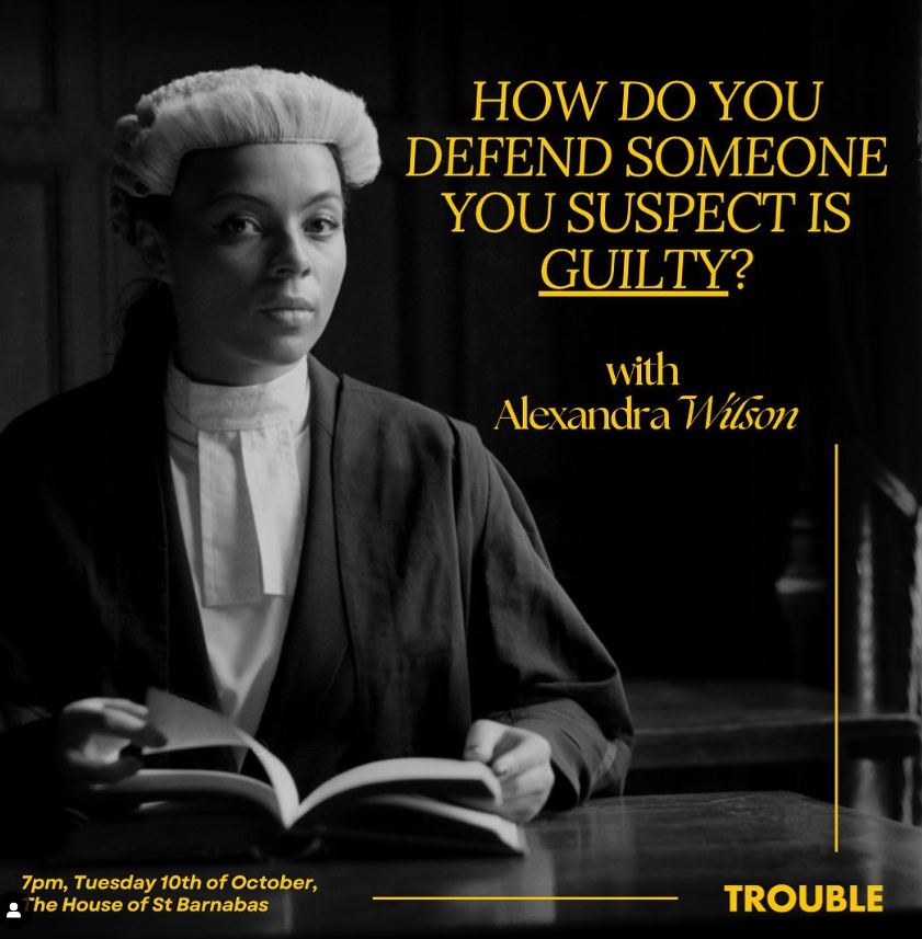 So amazing being at the beautiful @HoStBarnabas hearing the wonderful @EssexBarrister talk about her career and experiences. Go check out In Black and White: 📖 waterstones.com/book/in-black-… Recommend people 🔎 @TheTroubleClub... ❤️ 👇 thetroubleclub.com/membership 👀thetroubleclub.com/schedule