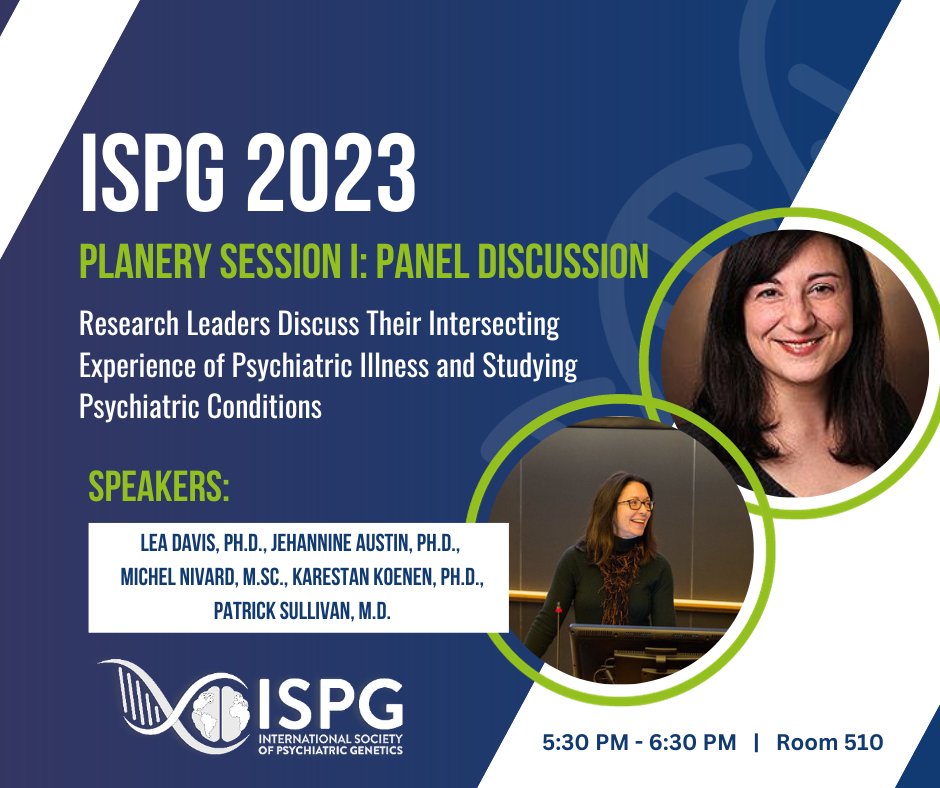 ISPGnet's tweet photo. We cannot imagine a better way to end Day 1 of #WCPG2023 than with our first plenary session—a panel discussion exploring the complex interplay between lived experience of psychiatric illness and the study of psychiatric conditions.

Please join us! 

#Research #WCPG2023 https://t.co/tzocYjv5TR