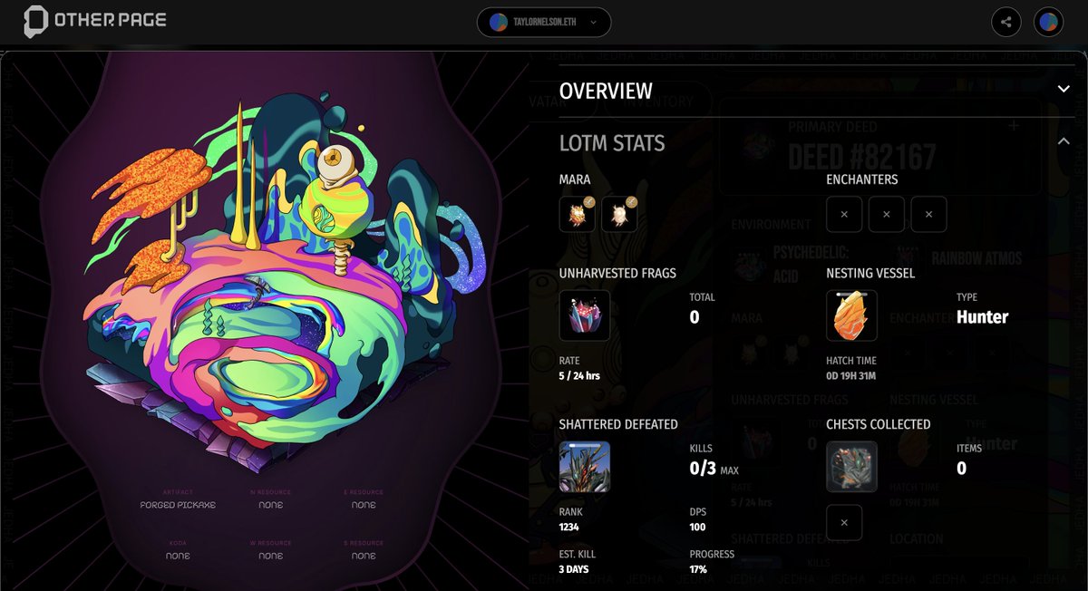 Deed details on Other Page have been expanded!

We made some updates to the LoTM Stats for all deeds, which are displayed on the Avatar screen as well as the newly expanded deed drawers. 

1/🧵