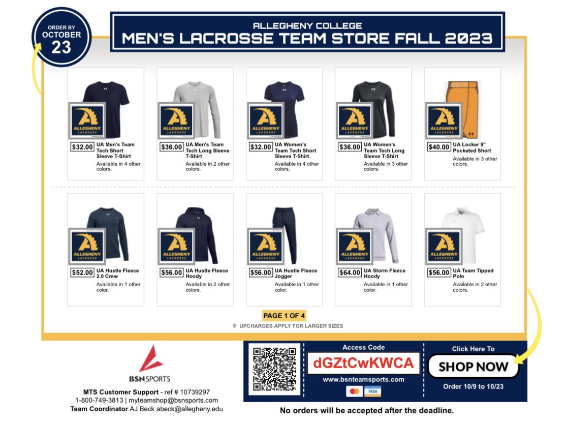 Allegheny College Men's Lacrosse tweet media