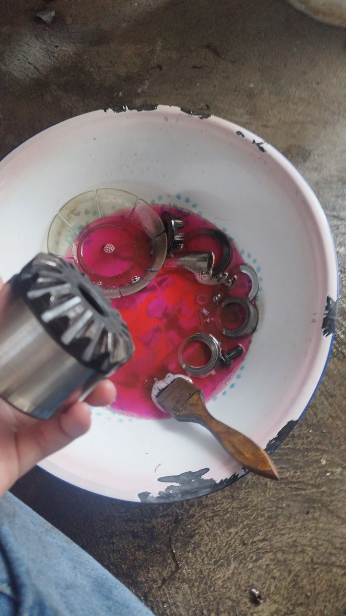 Degreasing and cleaning axles components... #vw #aircooled #vwbug #Volkswagen #vwbeetle