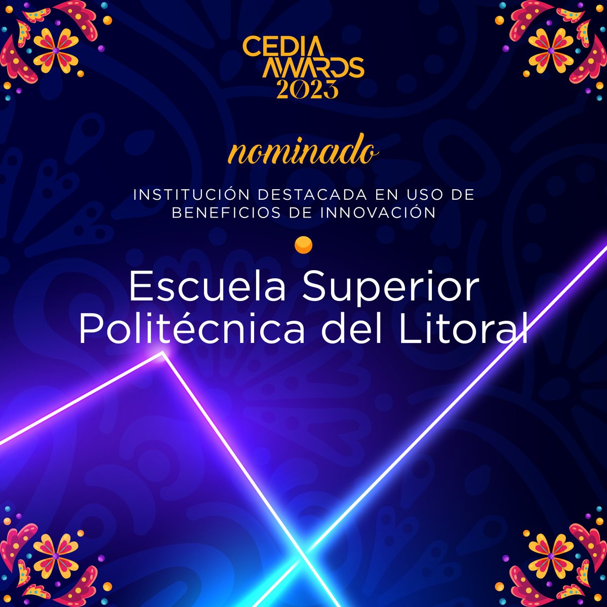 CEDIAec's tweet photo. 🏅¡𝐂𝐎𝐍𝐎𝐂𝐄 𝐀 𝐋𝐎𝐒 𝐍𝐎𝐌𝐈𝐃𝐀𝐃𝐎𝐒 𝐀 𝐋𝐎𝐒 #𝐂𝐄𝐃𝐈𝐀𝐀𝐖𝐀𝐑𝐃𝐒𝟐𝟎𝟐𝟑!
El galardón más importante de la Academia premiará a La "INSTITUCIÓN DESTACADA EN USO DE BENEFICIOS DE INNOVACIÓN 2023.".
𝐈𝐍𝐈𝐂𝐈𝐀 𝐋𝐀 𝐑𝐔𝐓𝐀 𝐇𝐀𝐂𝐈𝐀 𝐋𝐀 𝐌𝐀𝐆𝐈𝐀.
🏅🦾 https://t.co/Scw7suhsy7