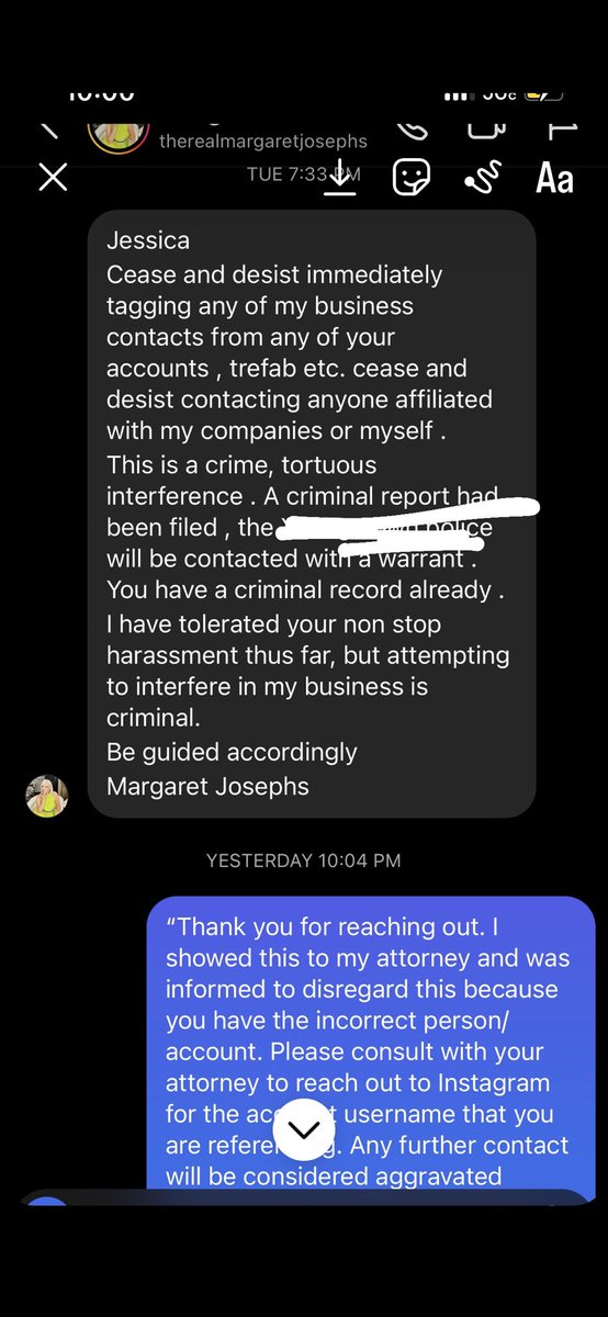 RHONJ: This is the DM I received from Marge the sarge. This is her MO to bully people !!! Check out the details
On my new
Podcast housewives 411
#rhonj