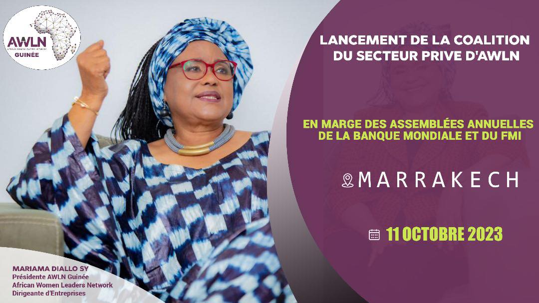 Ravie d'être invitée au lancement de la Coalition du #SecteurPrivé d'#AWLN à Marrakech le 11 octobre 2023, en marge des assemblées annuelles de la Banque Mondiale et du FMI. 
Cette coalition soutient le #leadershipféminin dans l'économie africaine, avec l'aide d'acteurs mondiaux.