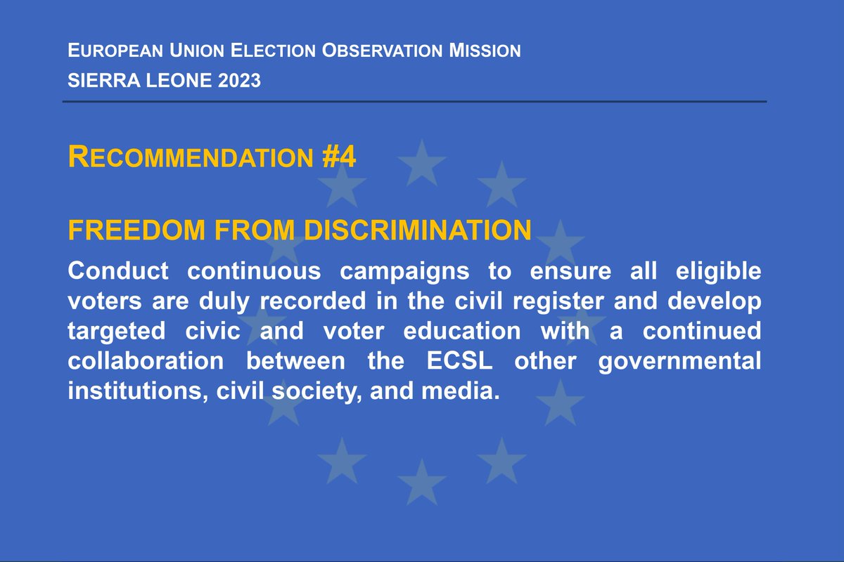 EU EOM Sierra Leone 2023 (@eueomsl2023) on Twitter photo 