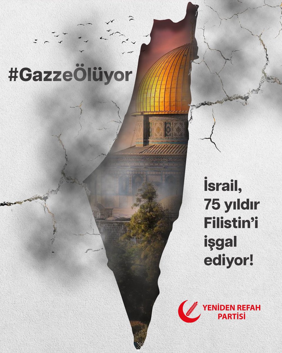 rprefahpartisi's tweet photo. İsrail 75 yıldır Filistin’i işgal ediyor! 

#GazzeÖlüyor https://t.co/KslbXaz12K