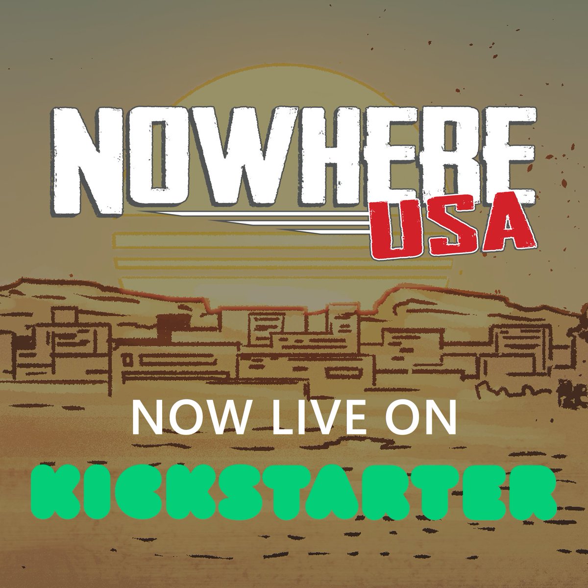 HollowHarbor's tweet photo. We're live! Back NOWHERE USA on Day 1, and it will boost the visibility of the Kickstarter campaign in all the algorithms. 😁

Thanks in advance for all of your support! https://t.co/MG1jFOIZWo