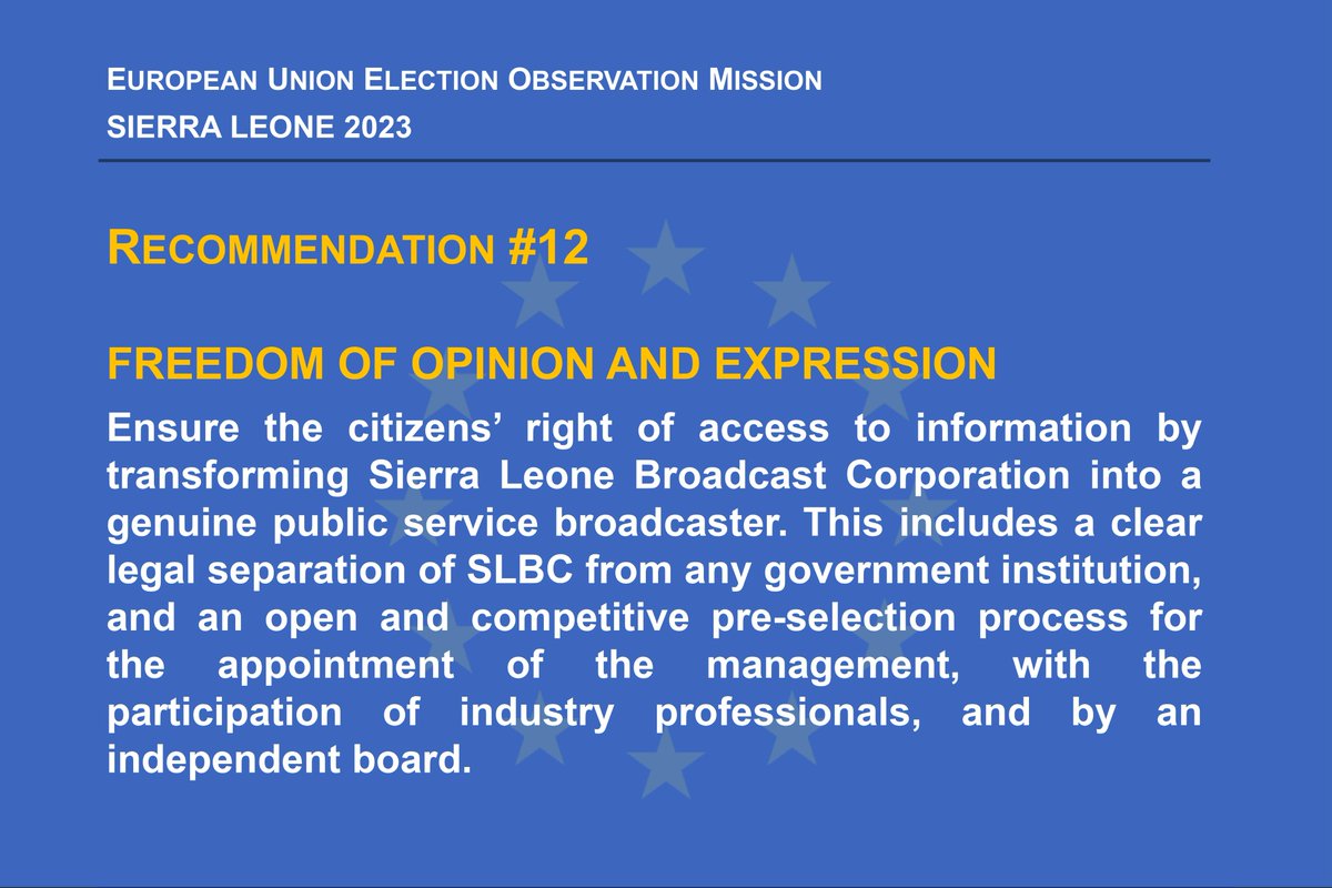 EU EOM Sierra Leone 2023 (@eueomsl2023) on Twitter photo 2023-10-10 21:17:47