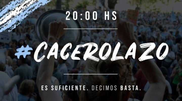 ES SUFICIENTE. DECIMOS BASTA! CACEROLAZO NACIONAL A LAS 20 HS #RENUNCIAMASSA #DOLARBLUE #Hiperinflacion