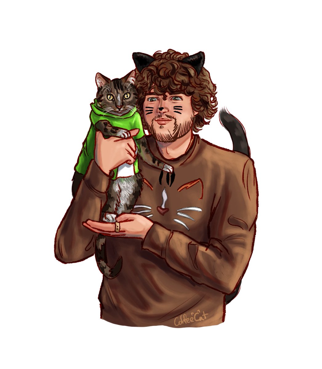 CoffeeeCatss's tweet image. Ready for trick or treating 🎃 
#dreamfanart #patchesfanart @DreamFanartAcc