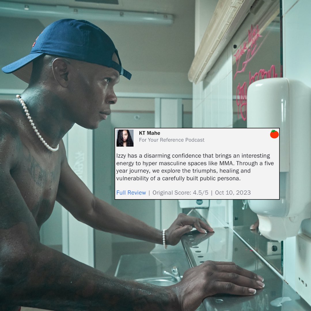 ForYourRefPod's tweet image. Come for the champ but stay for healing &amp;amp; loving on each other. 🥰🤎 Perhaps it isn’t a coincidence that our review is reflective of ourselves and the man, myth and legend beyond the ring. ⭐️⭐️⭐️⭐️💫/5 #Stylebender #IsraelAdesanya #RottenTomatoes 

rottentomatoes.com/critics/source…