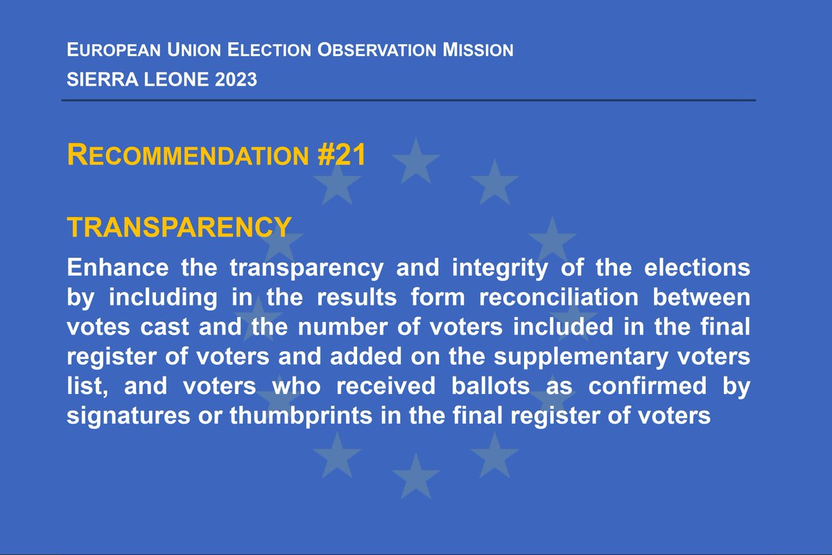 EU EOM Sierra Leone 2023 (@eueomsl2023) on Twitter photo 2023-10-10 21:20:10