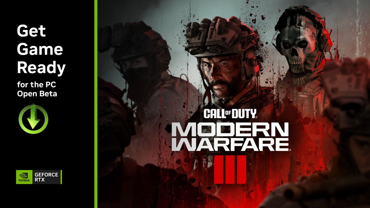 ⚠️ New Driver Alert ⚠️ 

Get game ready for the Call of Duty: Modern Warfare III PC multiplayer open beta featuring NVIDIA DLSS and Reflex.
