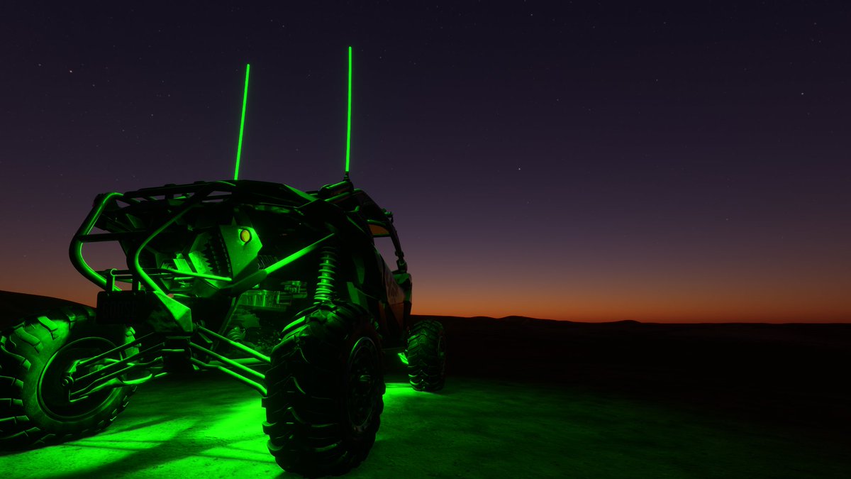 Greenra15181926's tweet image. Adventure awaits!
#Parallel42 #msfsofficial #Asobo #MSFS2020 #sunsets #flightsim #flightsimulator #campout #kitfox #Twitch #YouTube #steam #Xbox #streamers #UTV #offroad #fun #JuiceGoose #ElectricVehicle #ElectricVehicles #performance #ledlights #RGB