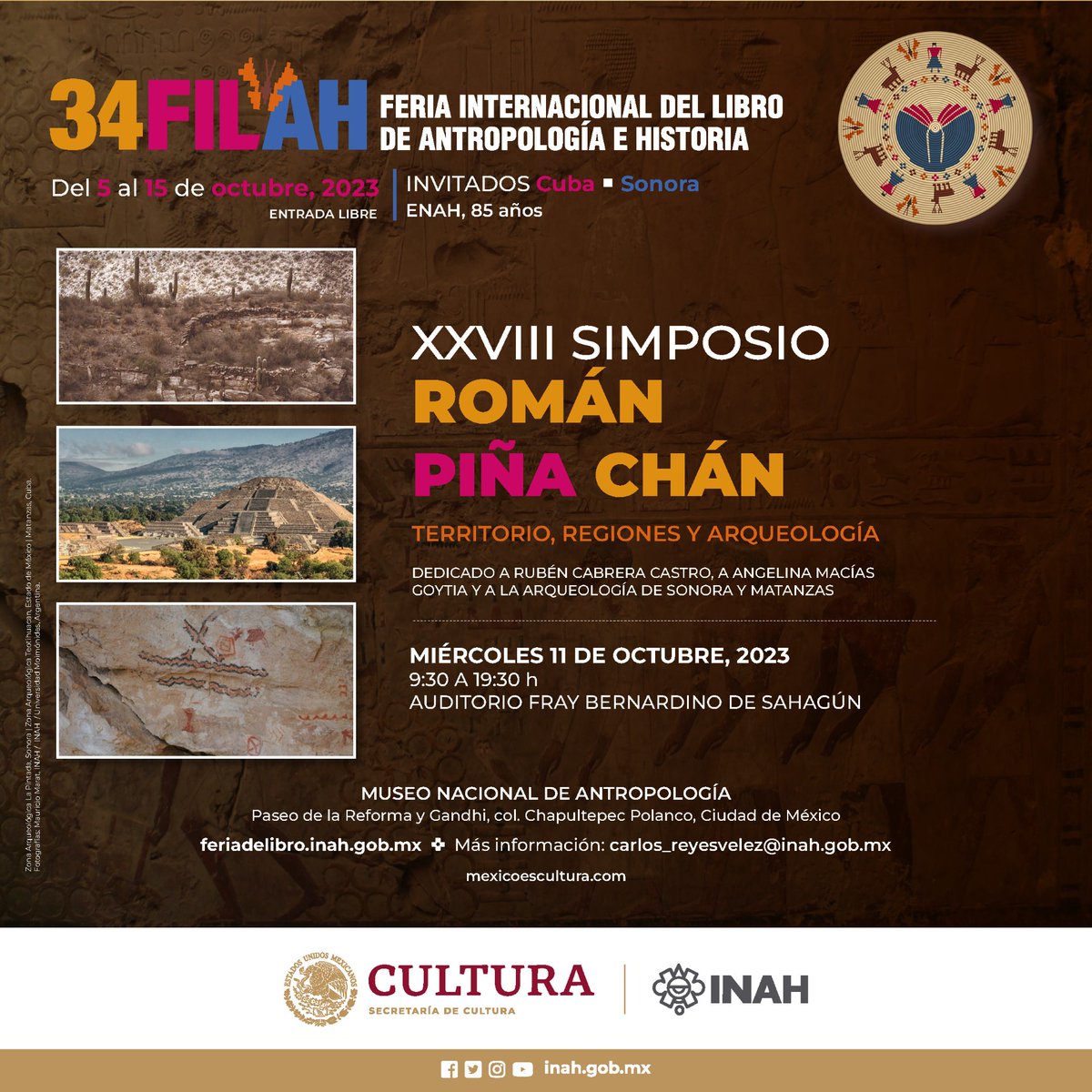 INAHmx's tweet photo. Mañana comienza el 𝐗𝐗𝐕𝐈𝐈𝐈 𝐒𝐢𝐦𝐩𝐨𝐬𝐢𝐨 𝐑𝐨𝐦á𝐧 𝐏𝐢ñ𝐚 𝐂𝐡á𝐧. 𝐓𝐞𝐫𝐫𝐢𝐭𝐨𝐫𝐢𝐨, 𝐫𝐞𝐠𝐢𝐨𝐧𝐞𝐬 𝐲 𝐚𝐫𝐪𝐮𝐞𝐨𝐥𝐨𝐠í𝐚, dentro de las actividades de nuestra #34FILAH.

🗓️Miércoles 11 de octubre, 9:30 h.
📍Auditorio Fray Bernardino de Sahagún, @mna_inah https://t.co/Cy283BO4xb
