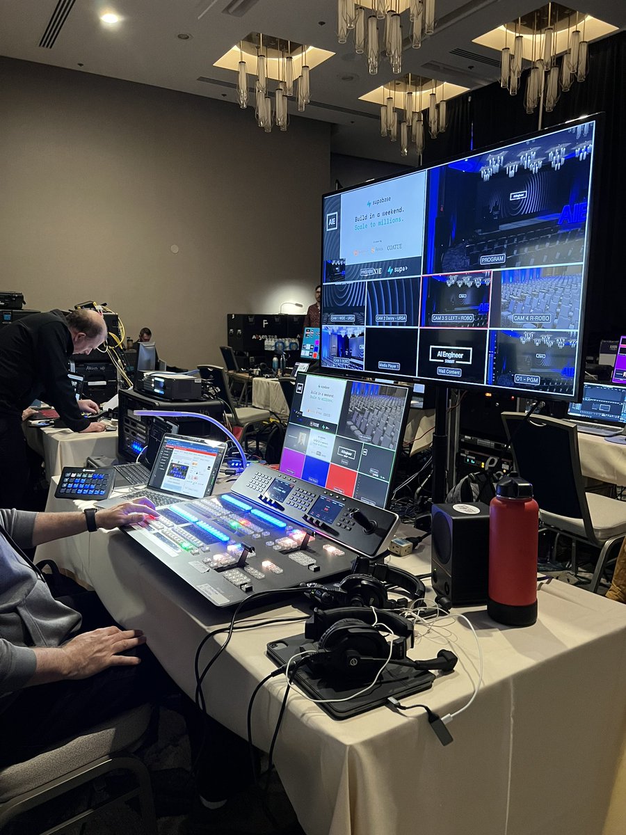 DebbieIrwinVO's tweet photo. @aiDotEngineer There's code and there are cords. Whether you're a #SWE or a #VOG  it's how the sausage is made.  #AIEsummit #voiceover #voiceofgod #voiceactor 
#SanFrancisco #AIEngineers https://t.co/4ZkL4zcEts