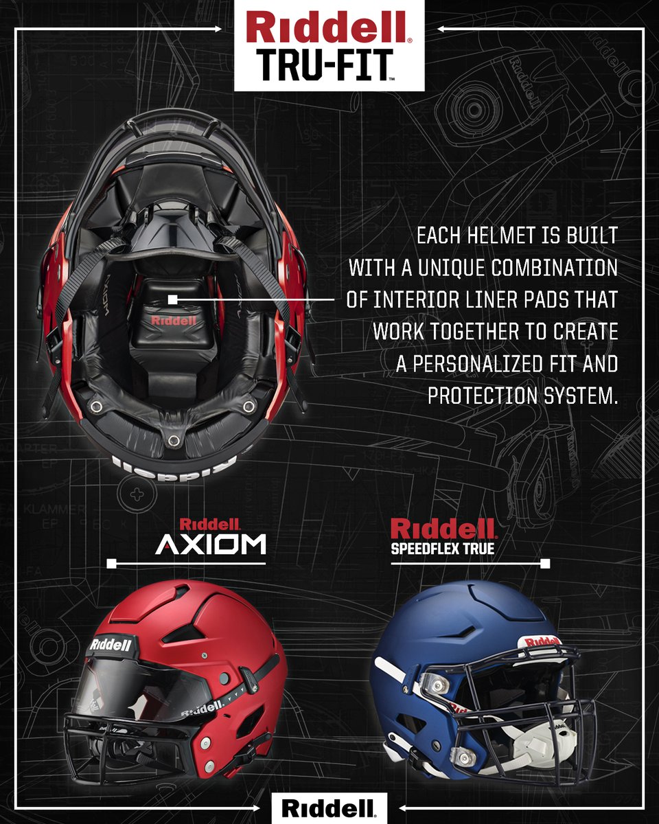 This #TechTuesday learn more about our Tru-Fit technology. 

We analyze a 3D image of an athlete's head captured with our Riddell Head Scanning app powered by Verifyt to achieve a personalized fit - without dedicating the helmet to an individual player.