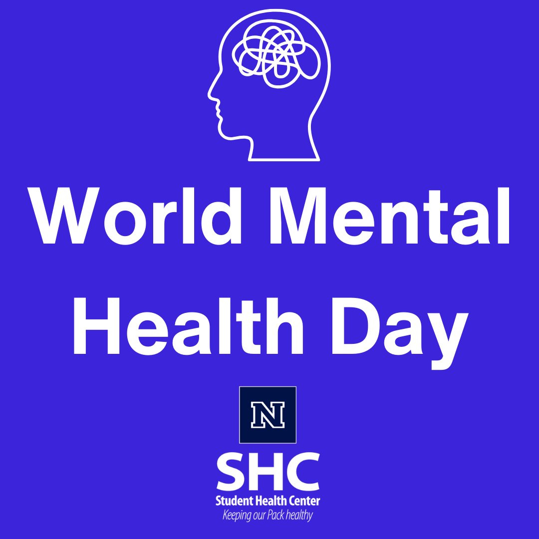 Happy World Mental Health Day from the UNR SHC! Promote and support your mental health today and every day. Remember that we have supportive resources for students and their mental health, including psychiatry providers. Call us to make an appointment at (775) 784-6598.