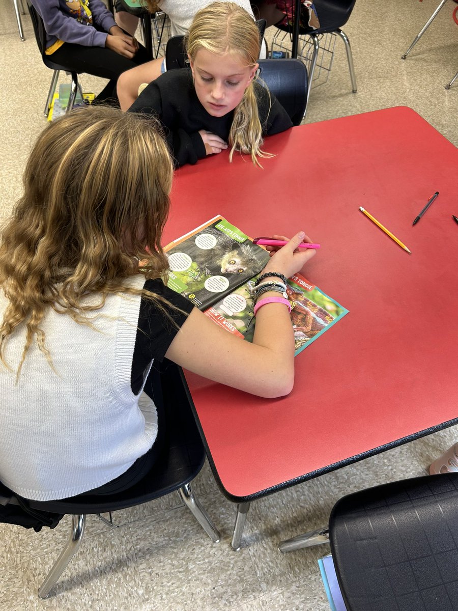 Would you rather have a super long finger or super stretchy tongue?! Scientists read an article to learn about two unique animal adaptations, and participated in a short Socratic Seminar to share ideas based on evidence #ReutterRocks