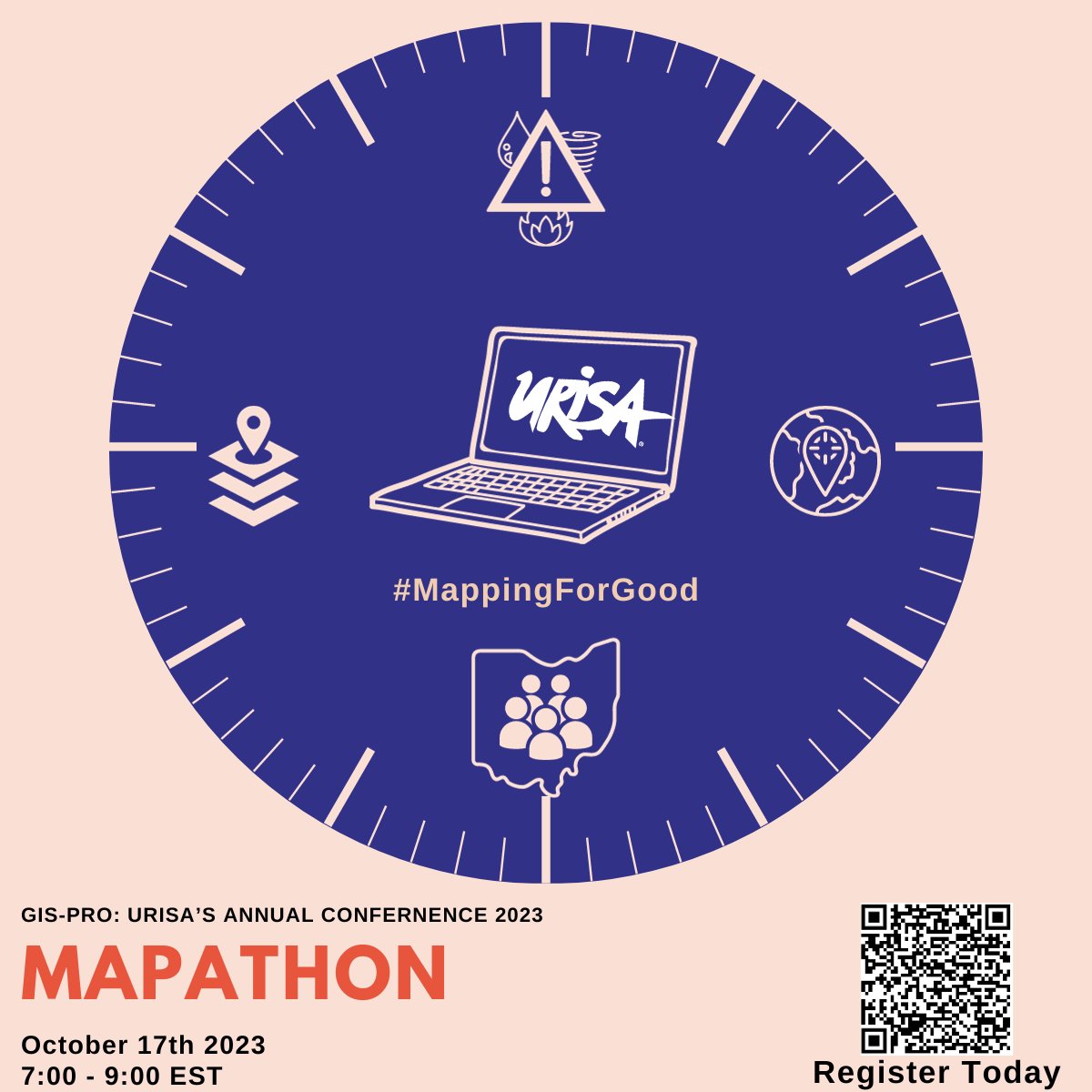 URISAVC's tweet image. Attending @URISA GIS Pro this year? Come #MapForGood and network at the Mapathon we are hosting on October 17th, 7-9 EST! Perfect pre-geocaching crawl activity, imo!

Hosted by VC&apos;s @_AtlasBrooke!