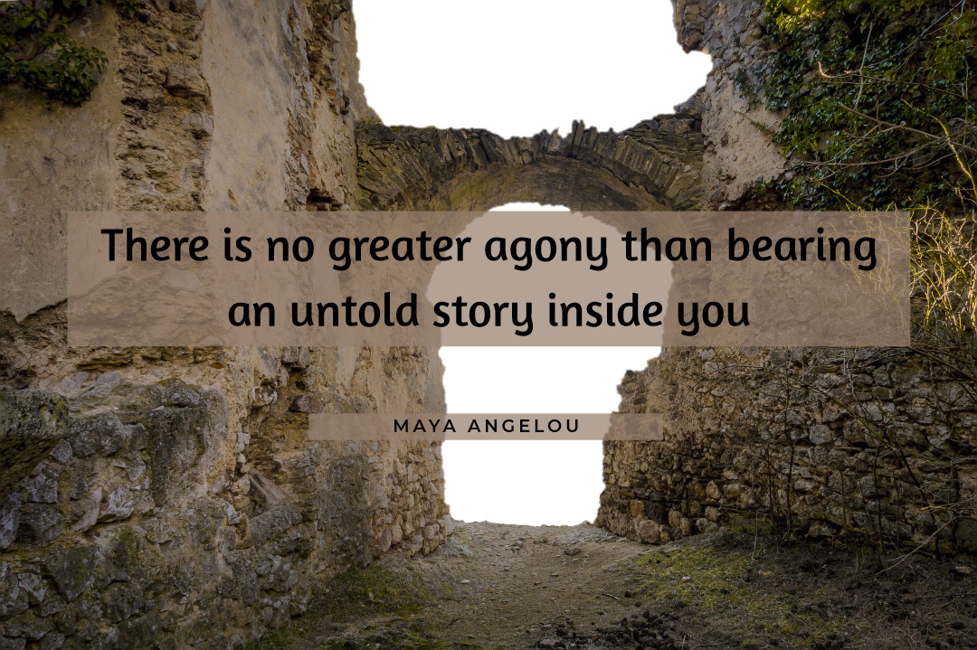 “There is no greater agony than bearing an untold story inside you.” ~ Maya Angelou

 #write #writing #journaling #talking #carecircles #tellyourstory #caregiving #caregiversupport #mindfulcaregiving #millennialcaregivers #breathingspaces