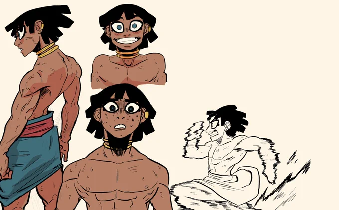 In celebration of E.O.M launching I'm redoing the initial designs of the main cast when we pitched the series 2 years ago! Safe to say my art style have changed over the years lol #webtoon #EndOfmaat 