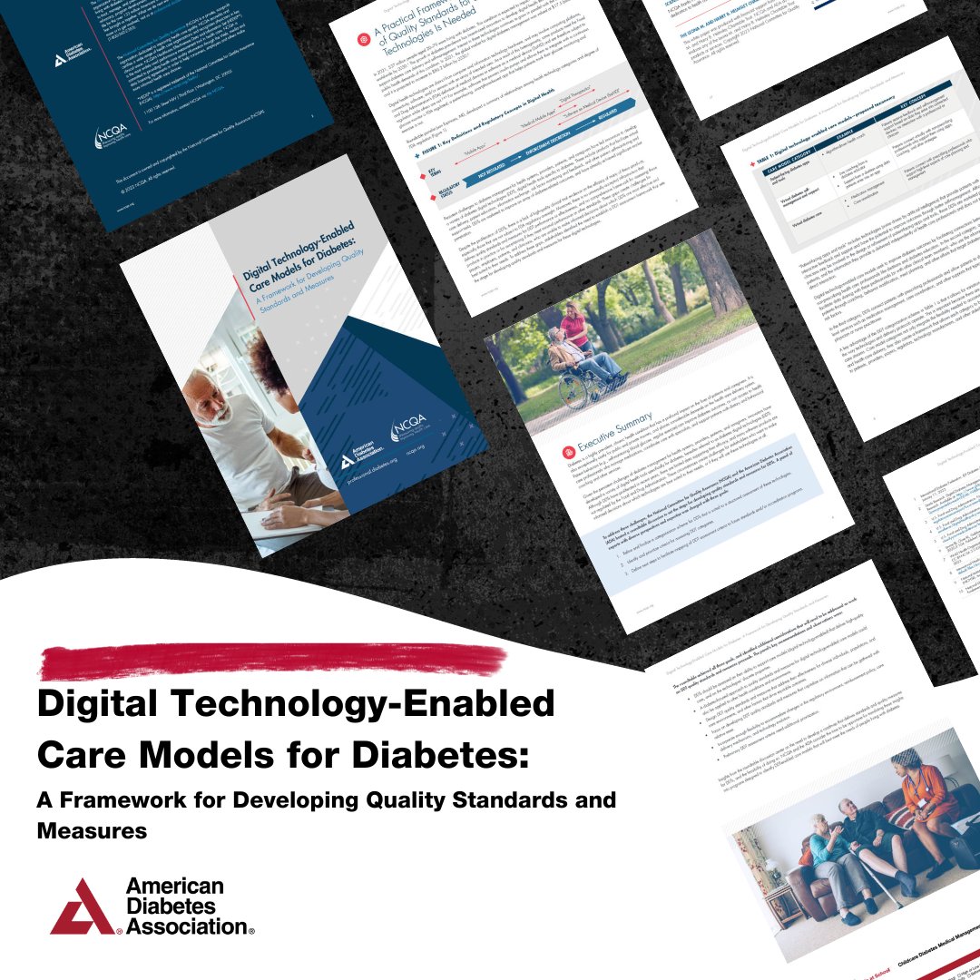 The @NCQA & @AmDiabetesAssn are setting quality standards for Diabetes Digital Technologies (DDTs). Diabetes impacts millions, & digital health tech is changing the game. Explore their efforts to ensure top-notch care for those affected by diabetes: bit.ly/3th5SMG