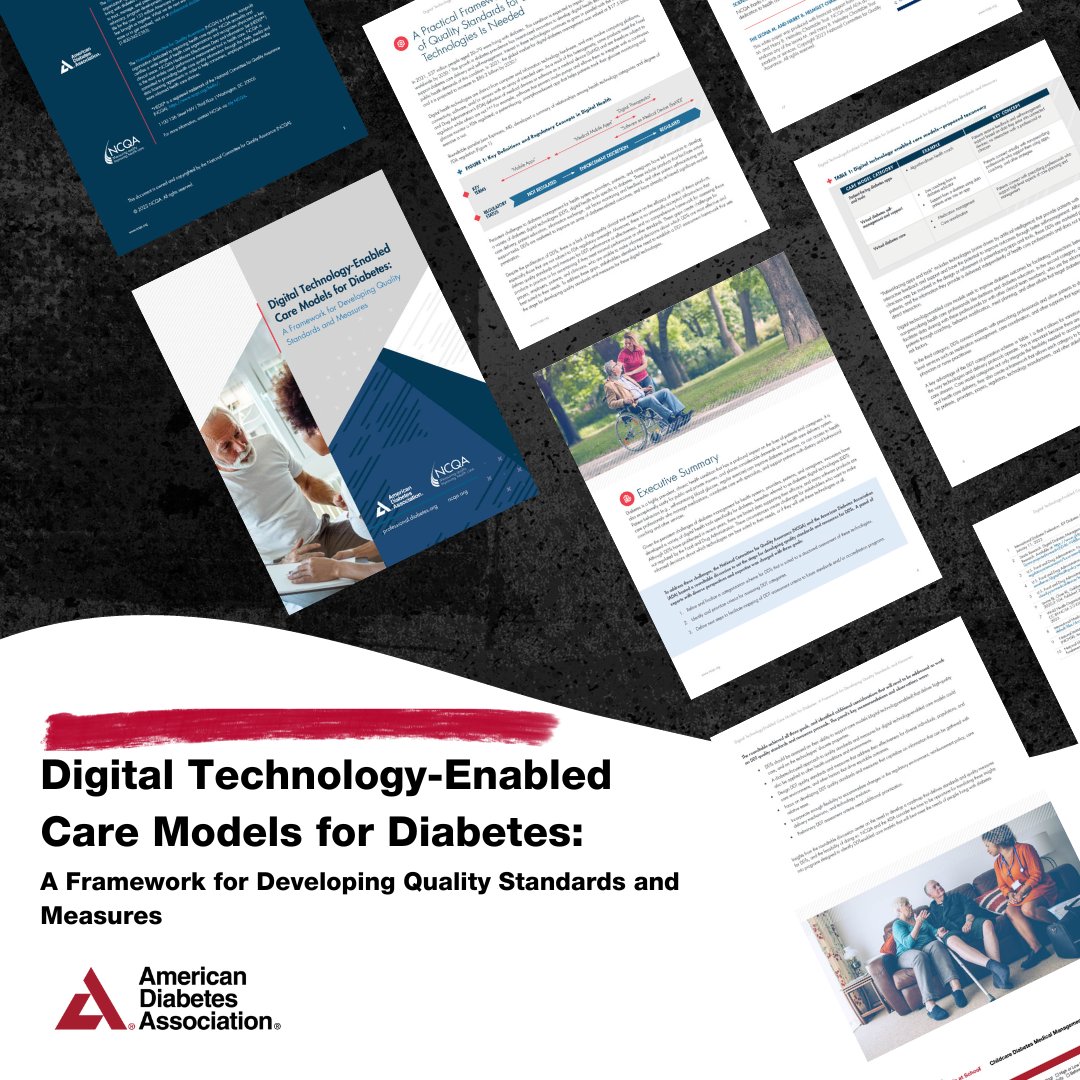 The <a href="/NCQA/">NCQA</a> &amp; <a href="/AmDiabetesAssn/">American Diabetes Association</a> are setting quality standards for Diabetes Digital Technologies (DDTs). Diabetes impacts millions, &amp; digital health tech is changing the game. Explore their efforts to ensure top-notch care for those affected by diabetes: bit.ly/3th5SMG