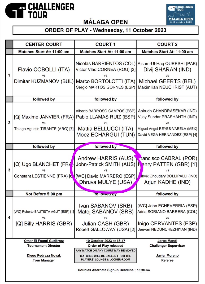 smithynators's tweet photo. Hi Smithynators๐ @jpatsmith @AndyHarris1994 get underway at the #MรกlagaOpen on Wednesday!๐ Approx 2pm local time, 1pm UK, 8-11pm๐ฆ๐บ We're excited to see you competing together again this week JP & Andy!๐ Wishing you a successful, fun match. Let's go #TeamJandy!๐๐๐ฆ๐บ #GoAussies https://t.co/4So7lLpOY3