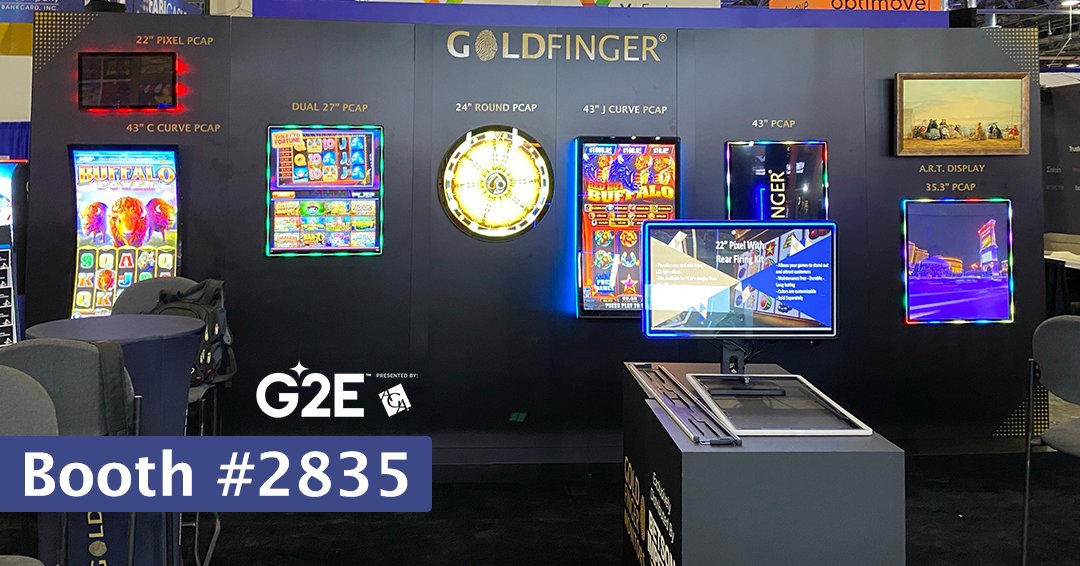 GoldFingerTech's tweet photo. Come see Goldfinger at the 2023 Global Gaming Expo (G2E)!

Stop by booth #2835 to experience the latest monitor lineup featuring immersive displays, sharp graphics, and responsive interfaces that create a captivating environment that keeps players engaged and entertained.

#G2E https://t.co/67hANo5SEL