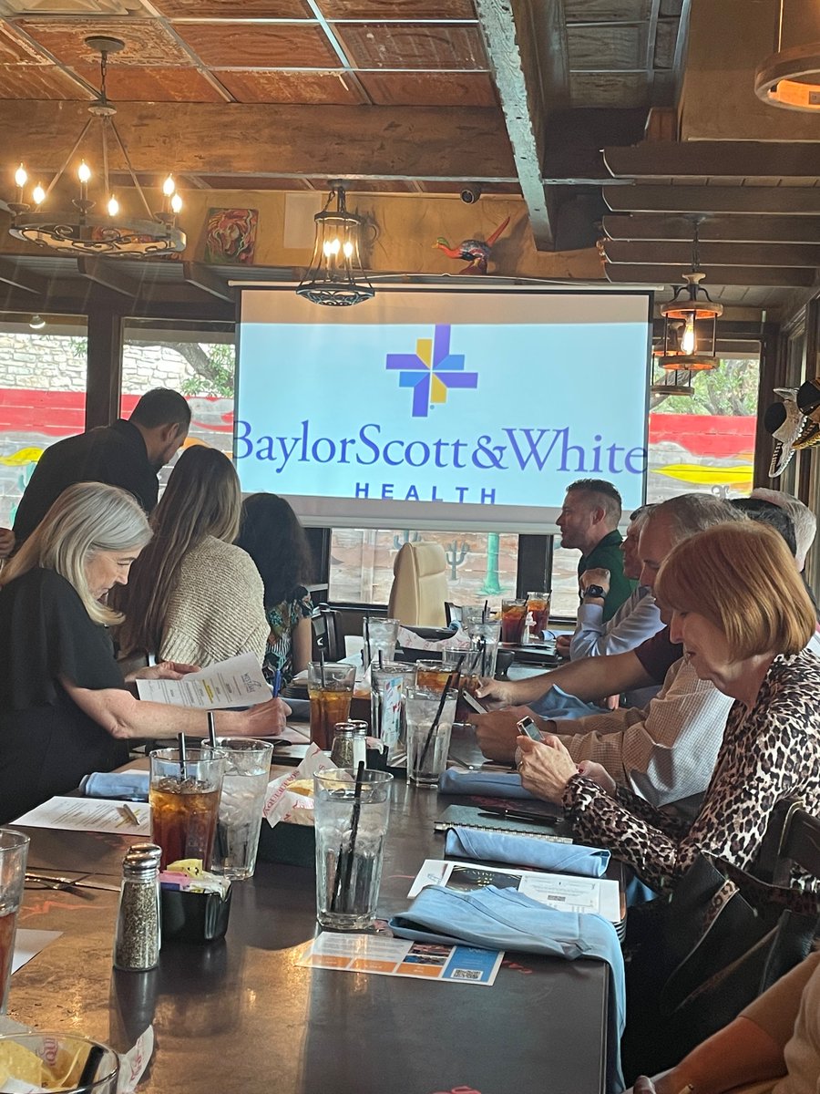 HealthyCarolATX's tweet photo. Attending the @WestlakeChamber Business Builder luncheon. @bswhealth is the sponsor and is bringing business leaders together to discuss pressing issues. https://t.co/czielT3e0H